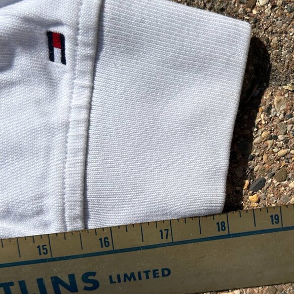 Vintage Tommy Hilfiger 90s Spell Out Rugby Men's Sz M EUC - Picture 7 of 9